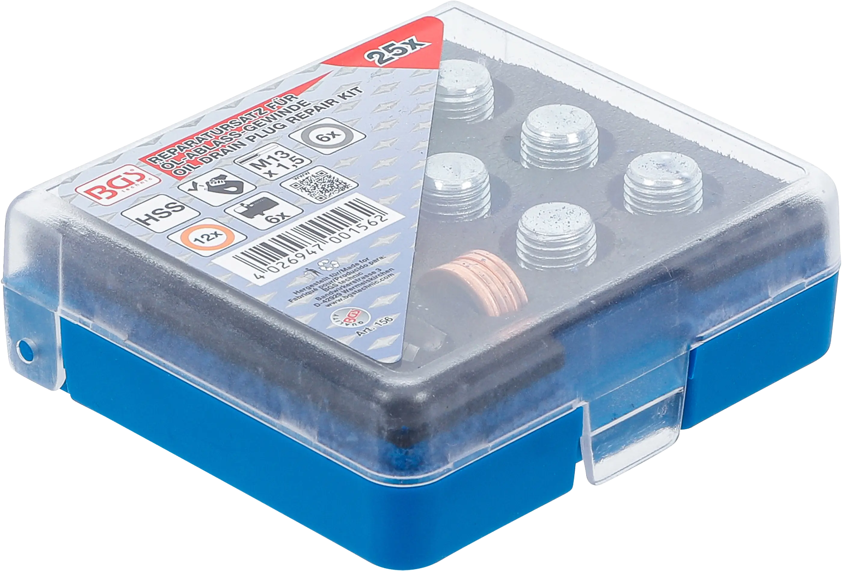 Sada pro opravu závitů olejových van M13 x 1,5 mm, BGS - B156