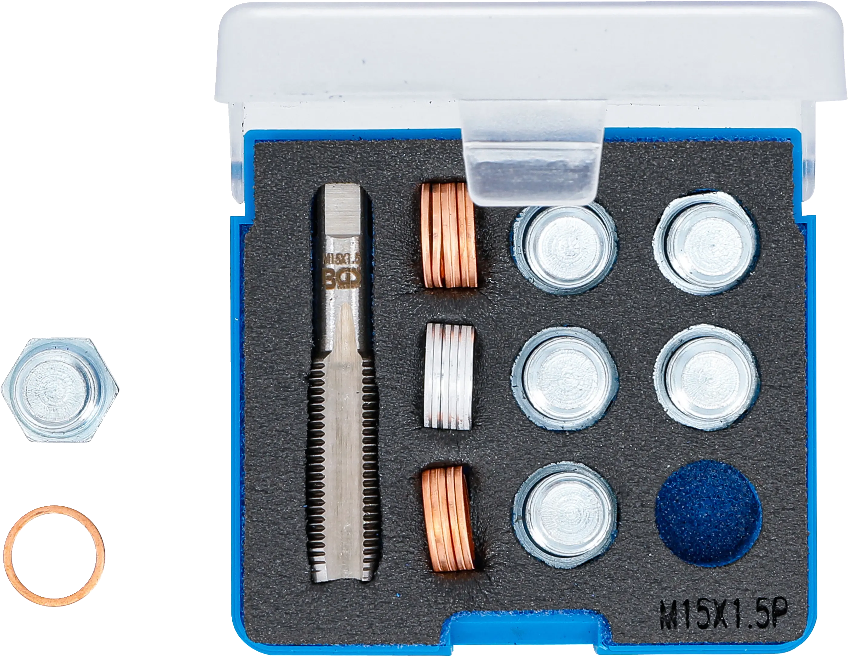 Sada pro opravu závitů olejových van M15 x 1,5 mm, BGS - B157