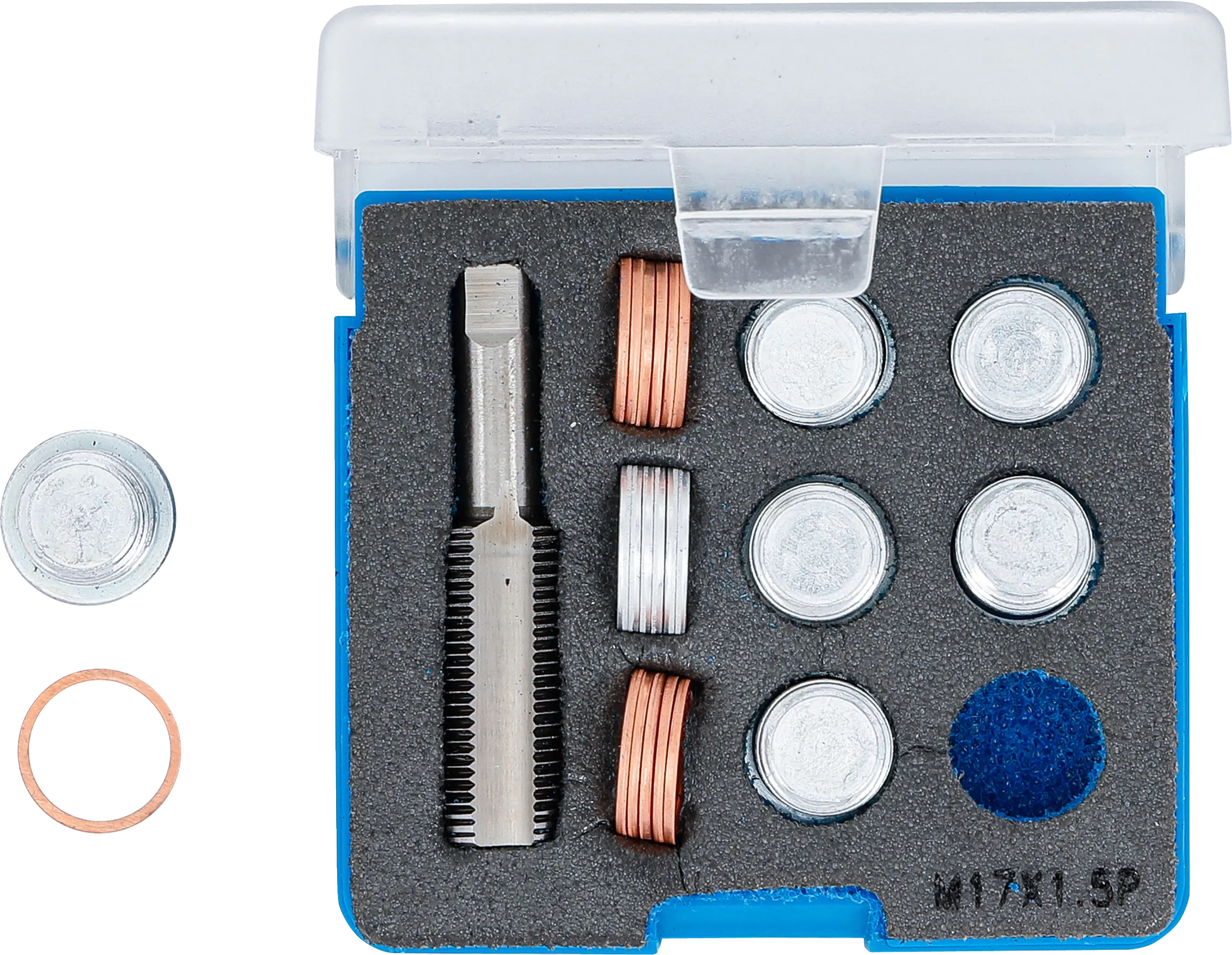 Sada pro opravu závitů olejových van M17 x 1,5 mm, BGS - B158