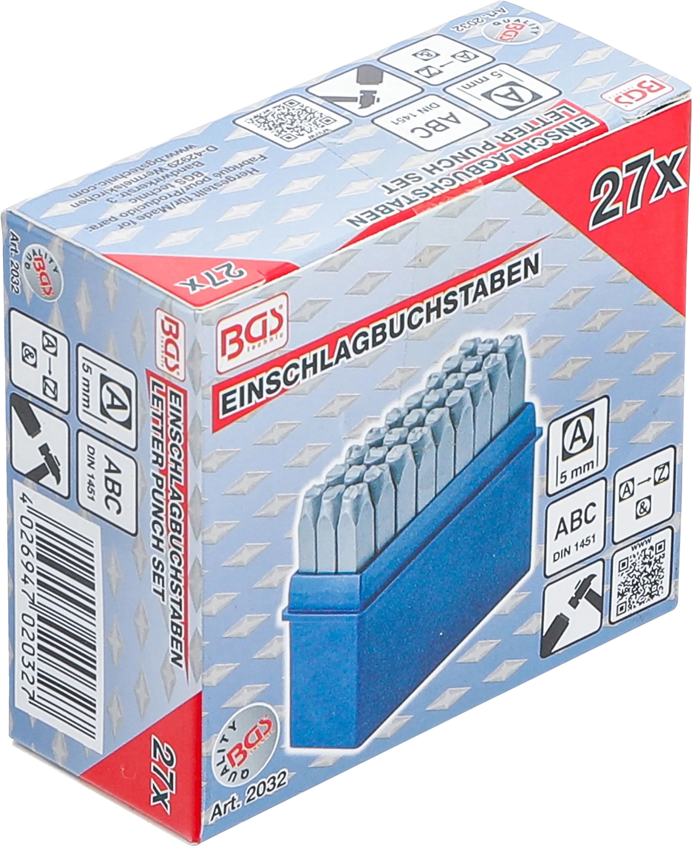 Razicí písmenková matrice 5 mm, BGS - B2032