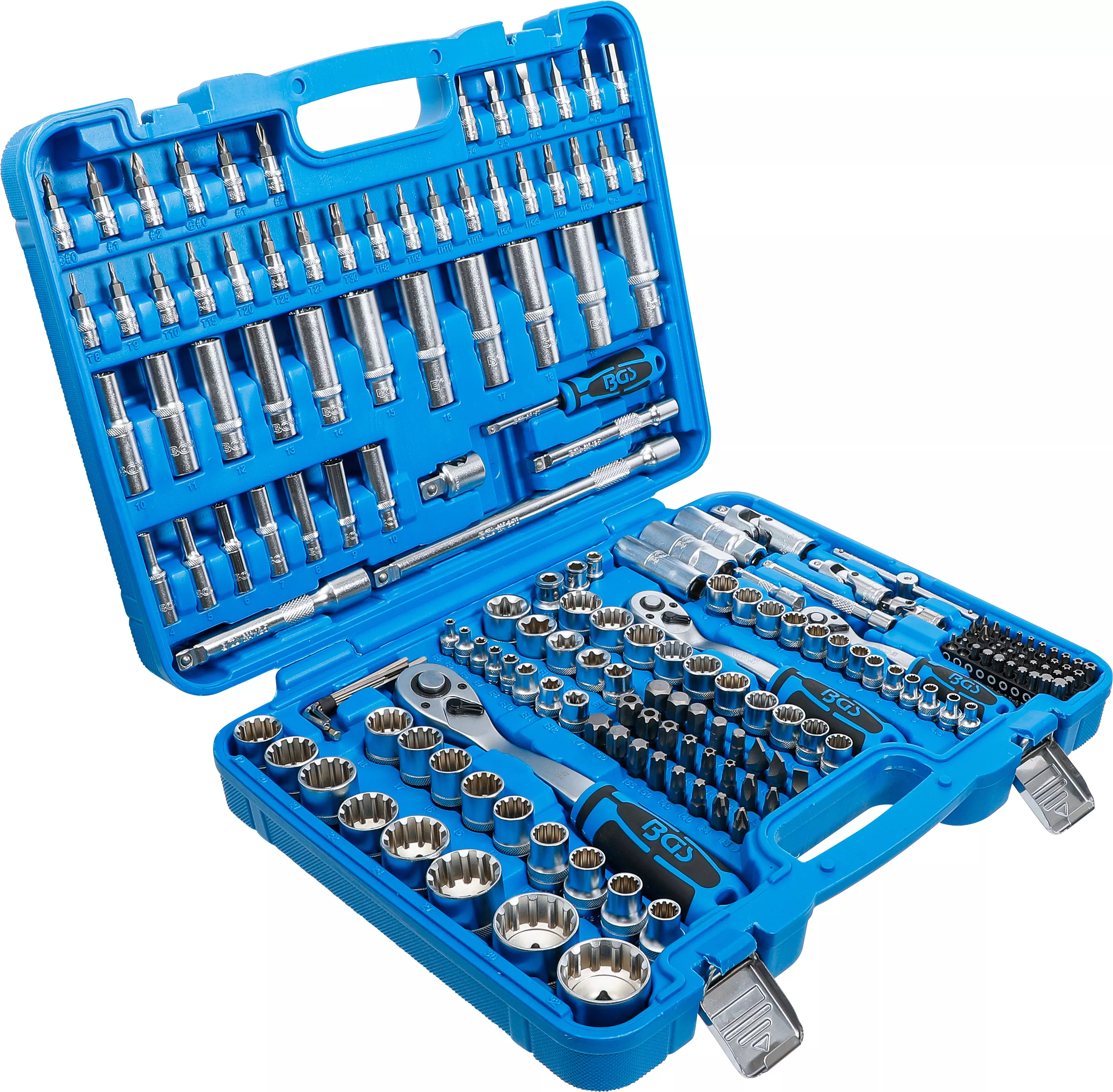 Gola sada a sada nástrčných klíčů "Gear Lock", 1/4", 3/8" a 1/2", 192 ks