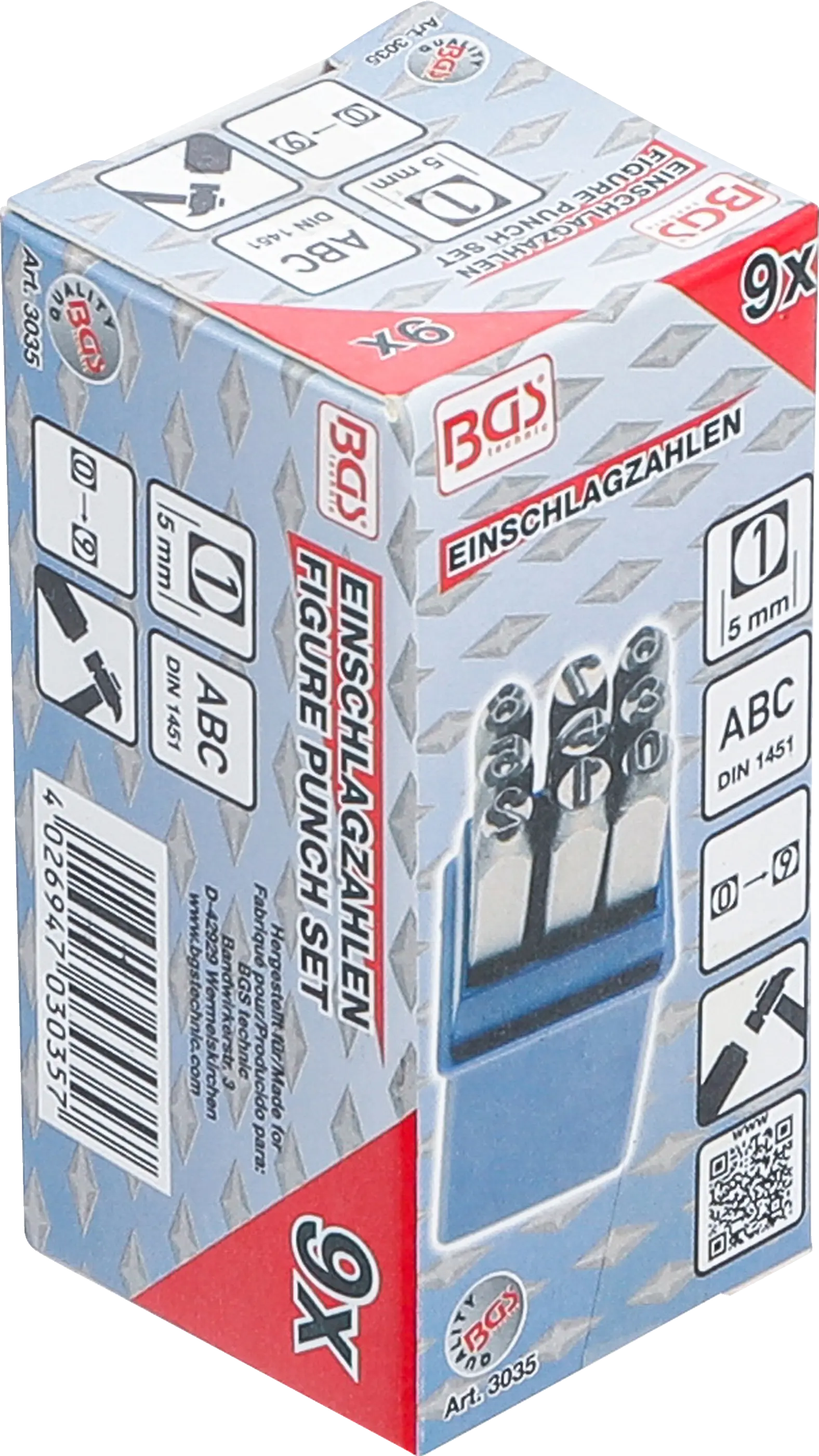 Razicí číselná matrice 5 mm, BGS - B3035