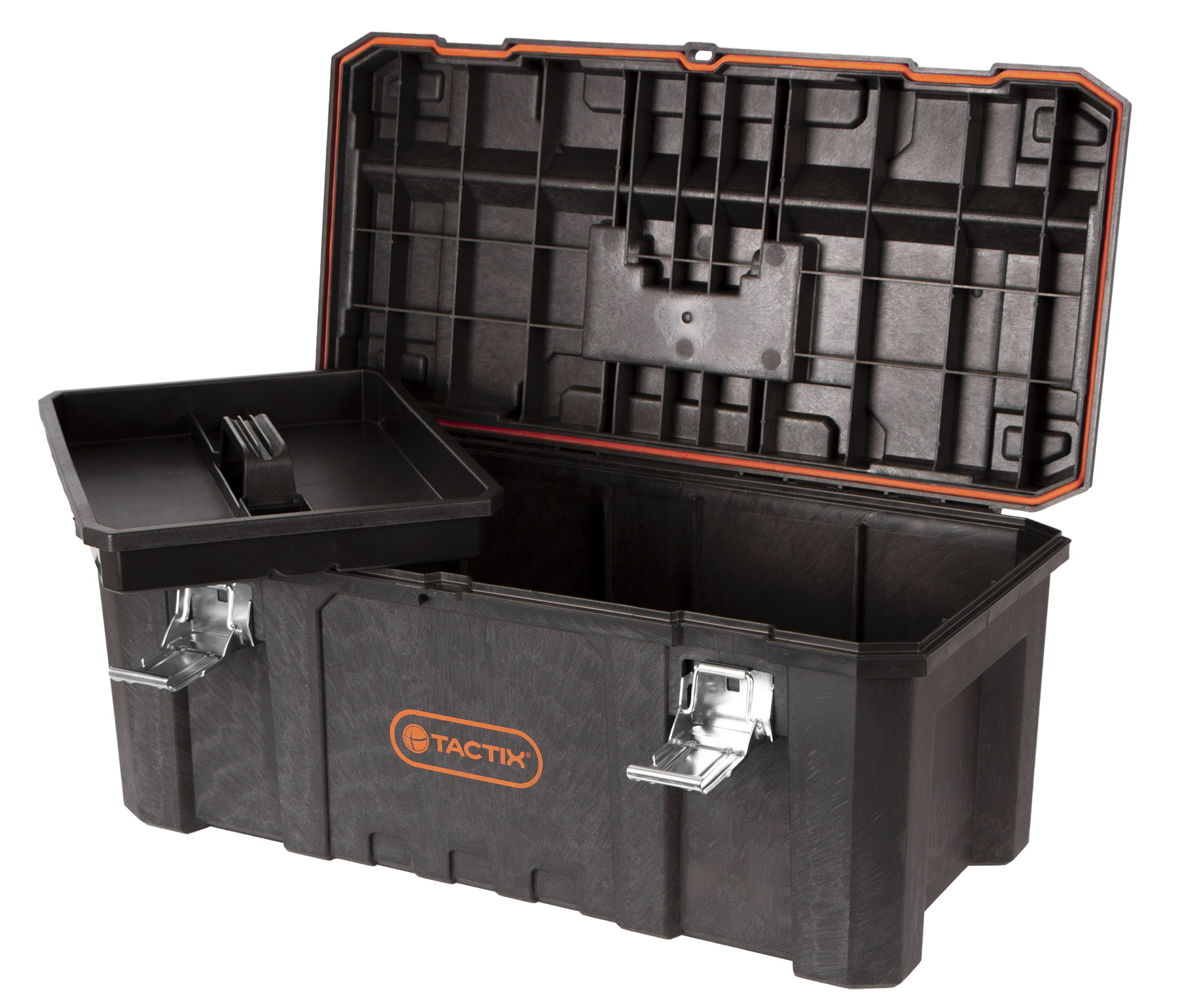 Plastový vodotesný kufor na náradie, 535 x 288 x 254 mm - TC320390