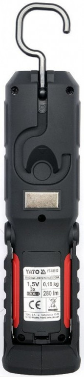 Lampa montážna 8 +1 LED, hák + magnet - YT-08513