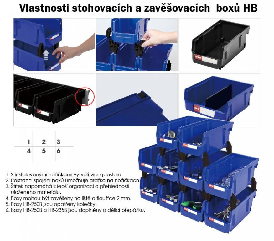Plastový úložný box HB-230B