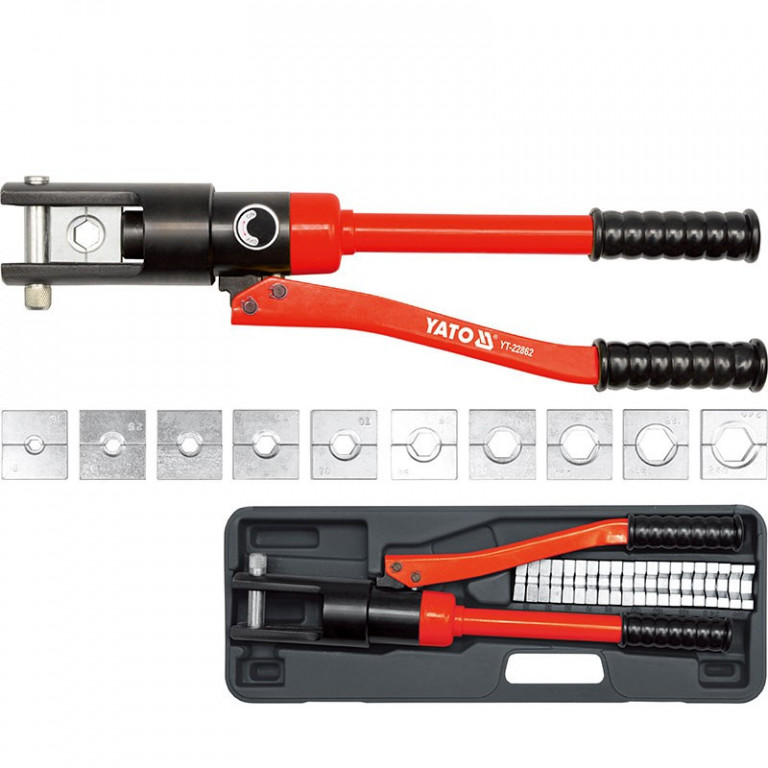 Hydraulické lisovací kleště na koncovky měděných a hliníkových kabelů - YT-22860