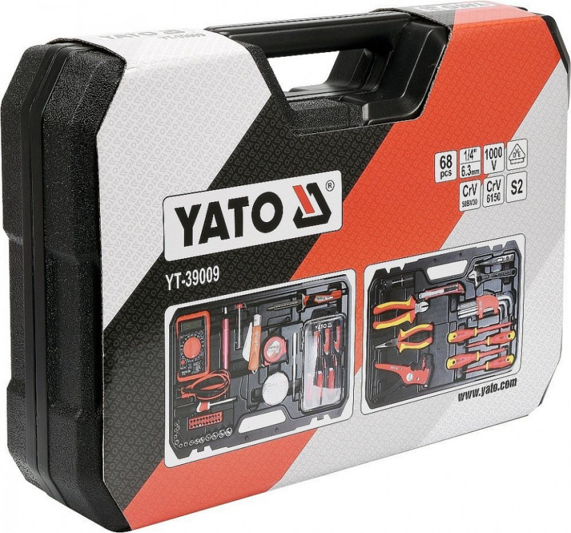 Súprava elektro náradia 1/4", 68 ks - YT-39009