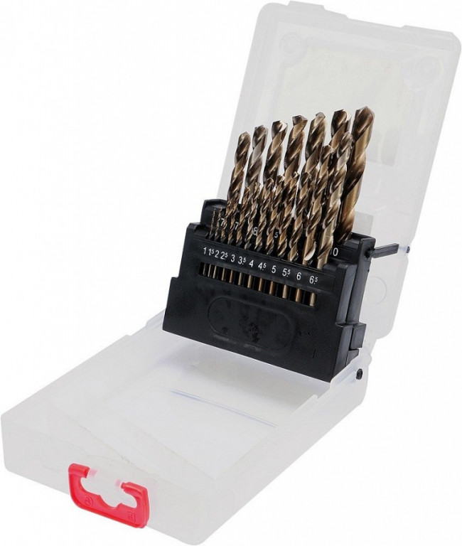 Súprava vrtákov na kov 19ks HSS-COBALT 1-10mm