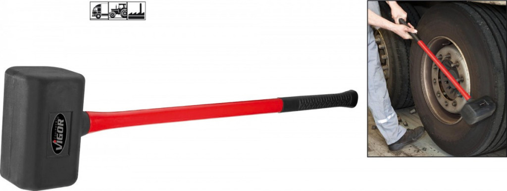 Gumová palica 5 kg VIGOR V2234