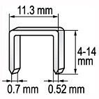Spona do sešívačky 14 x 11,2 mm 1000 ks - YT-7055