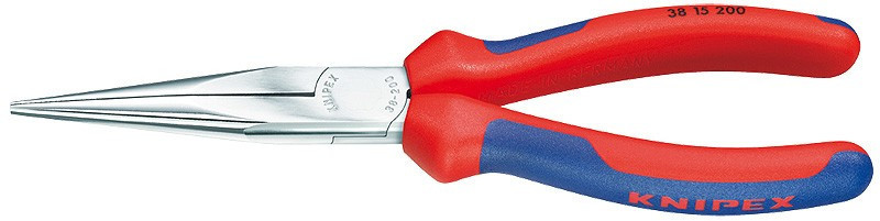 Rovné půlkulaté kleště 200 mm Knipex pro mechaniky chromované - 3815200