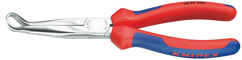 Zahnuté půlkulaté kleště 200 mm Knipex pro mechaniky chromované - 3895200