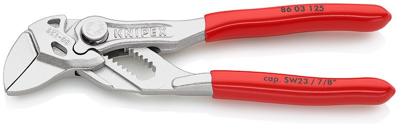Mini klíč na kleště KNIPEX chromované 125 mm  - 8603125