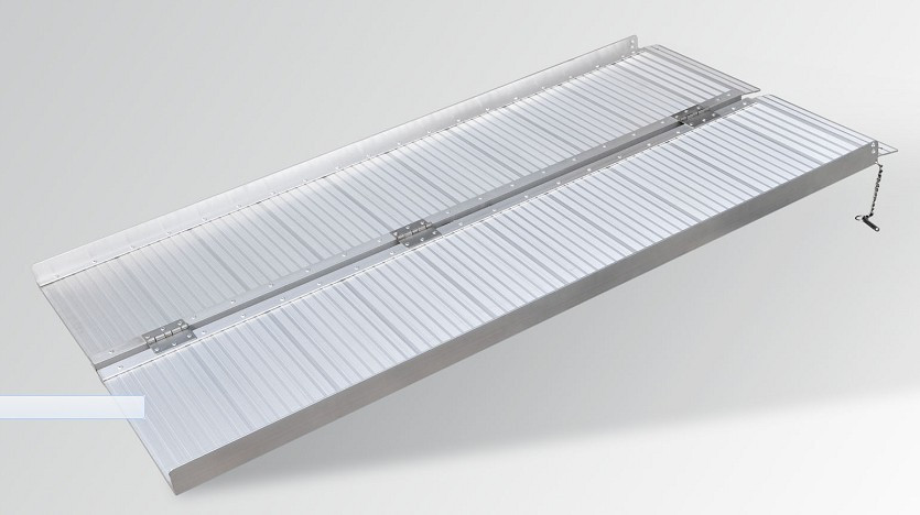 Přenosná skládací rampa pro invalidní vozíky, 153 cm - WR015FT