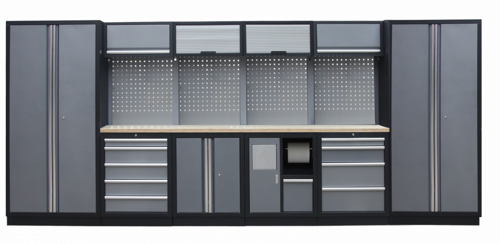 Kvalitný PROFI dielenský nábytok - 4535 x 2000 x 495 mm - TGS1301AD