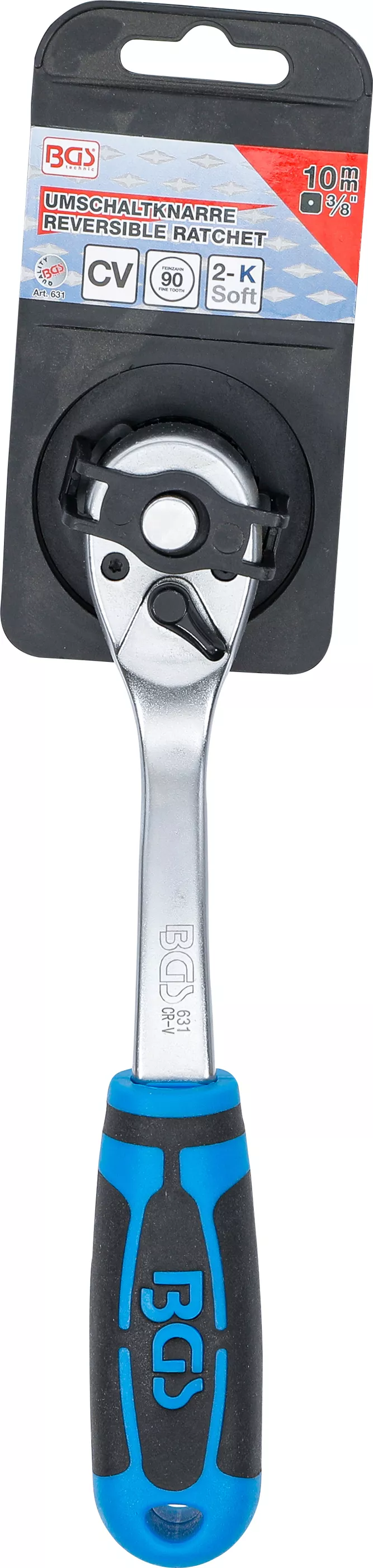 Ráčna jemně ozubená, 3/8", délka 205 mm - B631