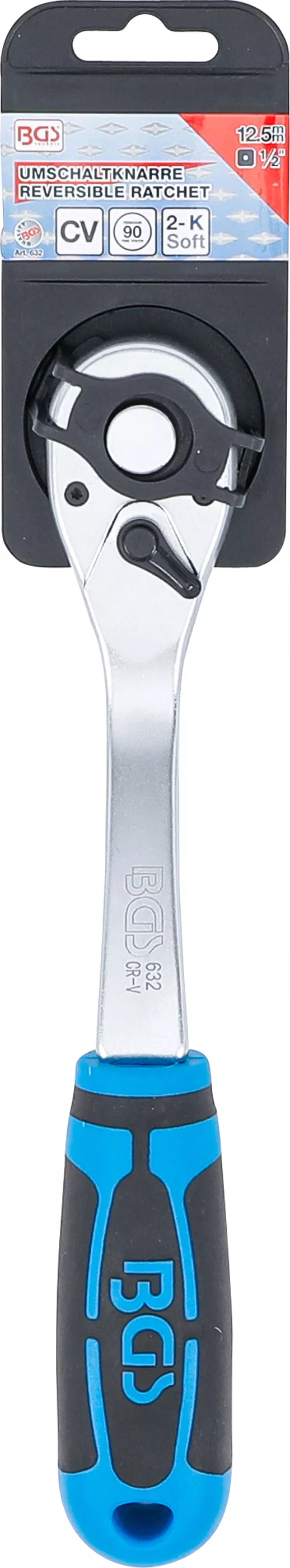 Ráčna jemně ozubená, 1/2", délka 255 mm - B632
