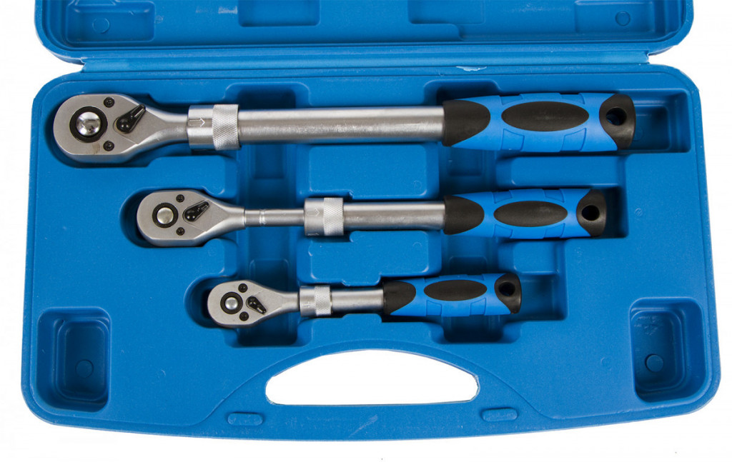 Teleskopické ráčny 3 ks (1/4", 3/8", 1/2") - AH120305