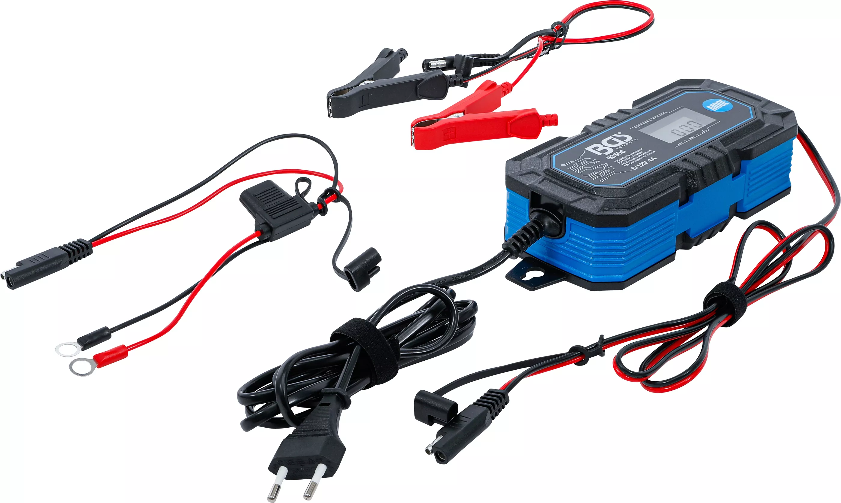 Digitální nabíječka autobaterií, 6/12 V, 4 A, BGS - B63506