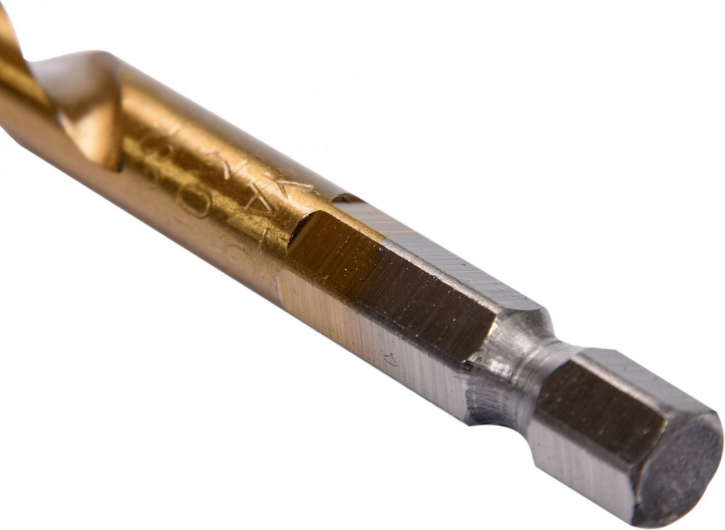 Vrták na kov 8mm TITAN HEX 1/4", délka 117mm - YT-44768