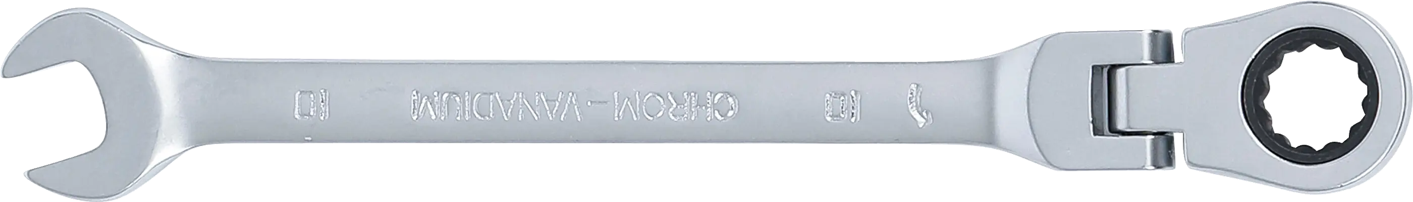 Ráčnový očkoplochý klíč 10 mm s kloubem, BGS - B6710