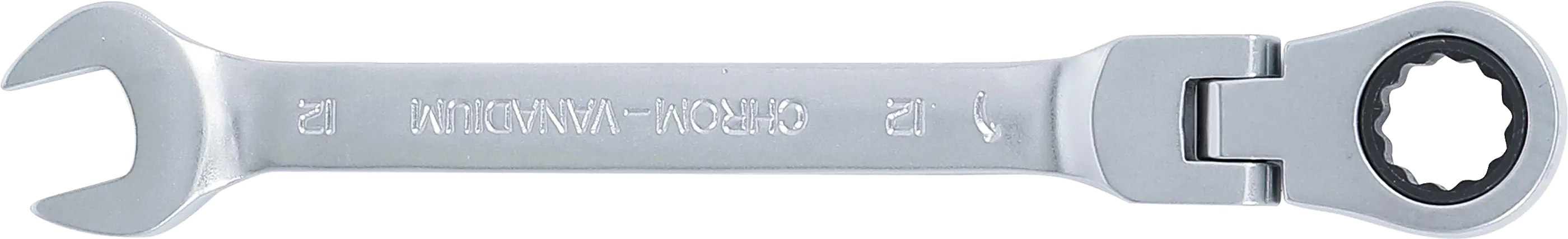 Ráčnový očkoplochý klíč 12 mm s kloubem, BGS - B6712