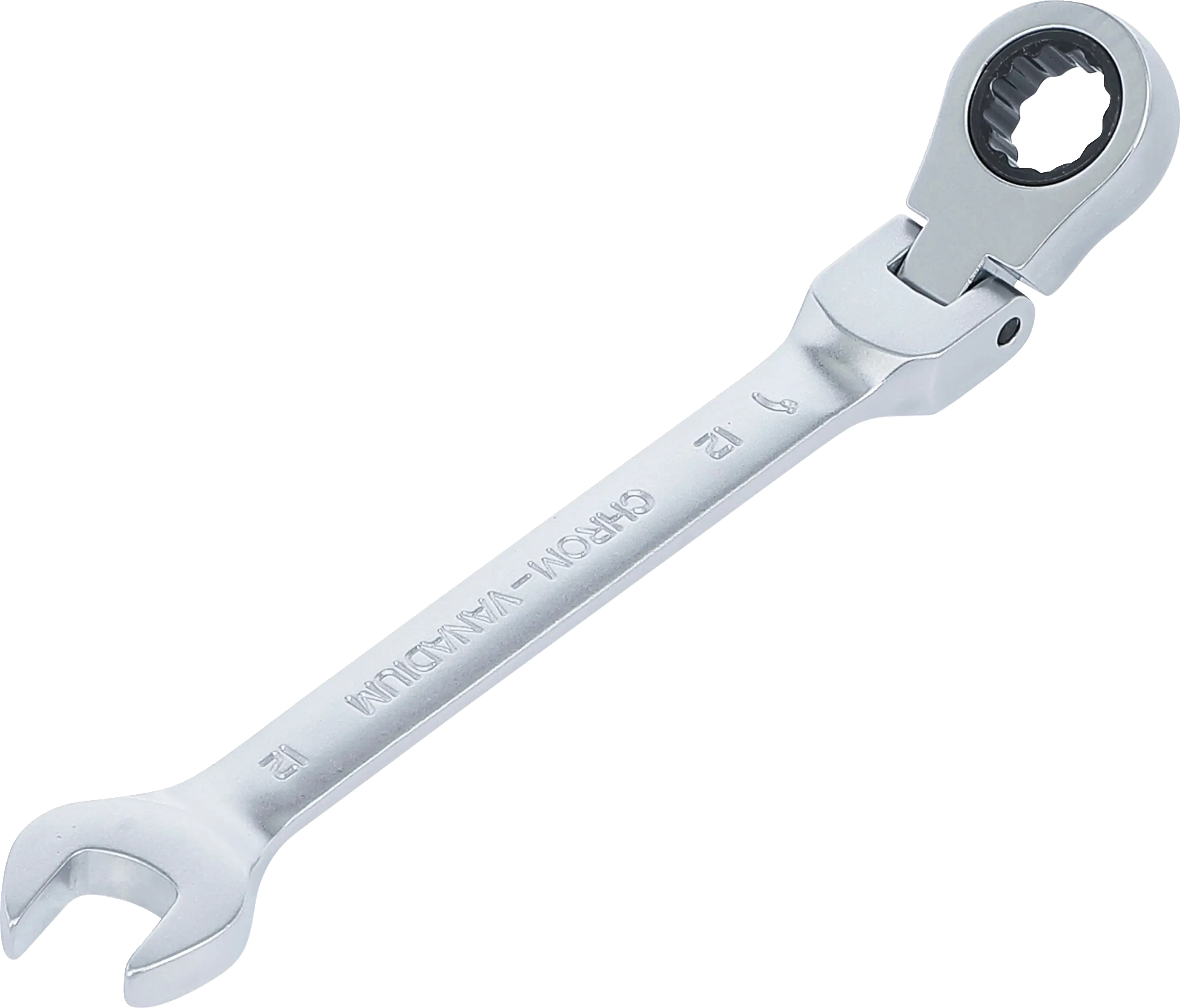 Ráčnový očkoplochý klíč 12 mm s kloubem, BGS - B6712