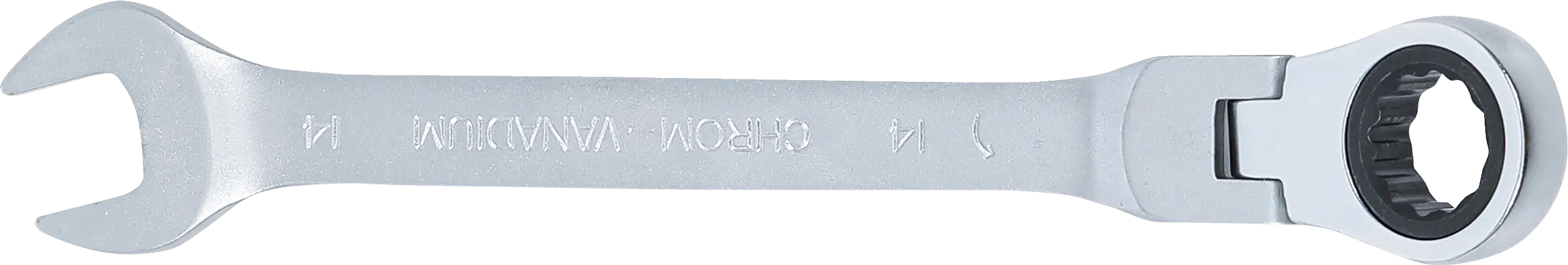 Ráčnový očkoplochý klíč 14 mm s kloubem, BGS - B6714