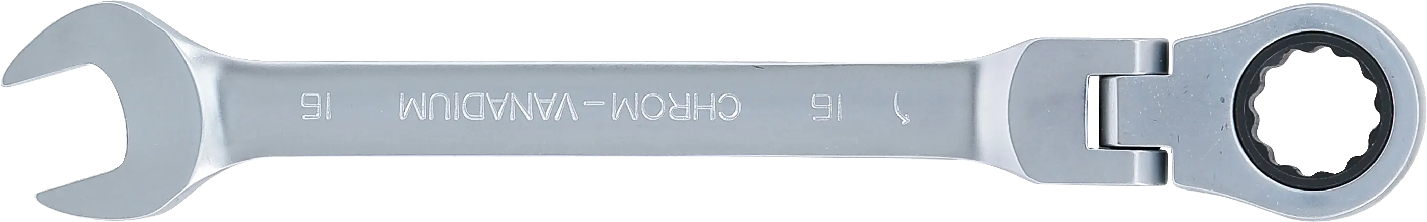 Ráčnový očkoplochý klíč 16 mm s kloubem, BGS - B6716