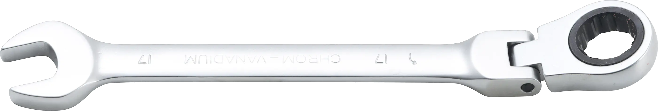 Ráčnový očkoplochý klíč 17 mm s kloubem, BGS - B6717