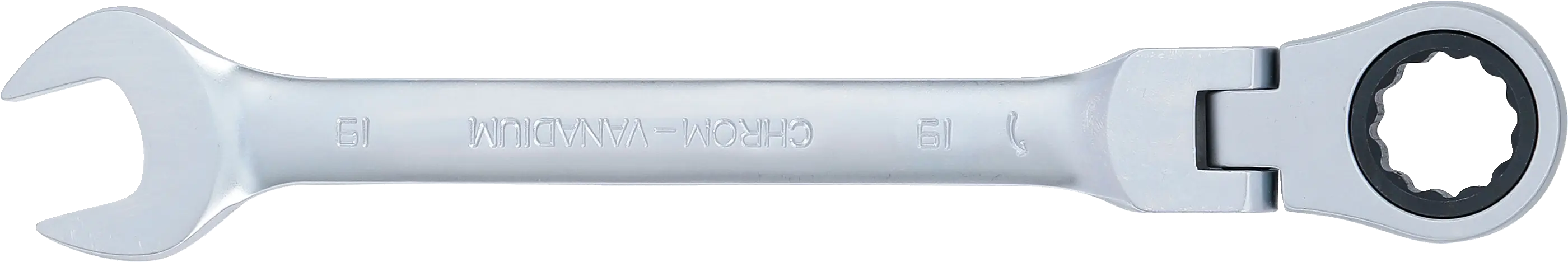 Ráčnový očkoplochý klíč 19 mm s kloubem, BGS - B6719