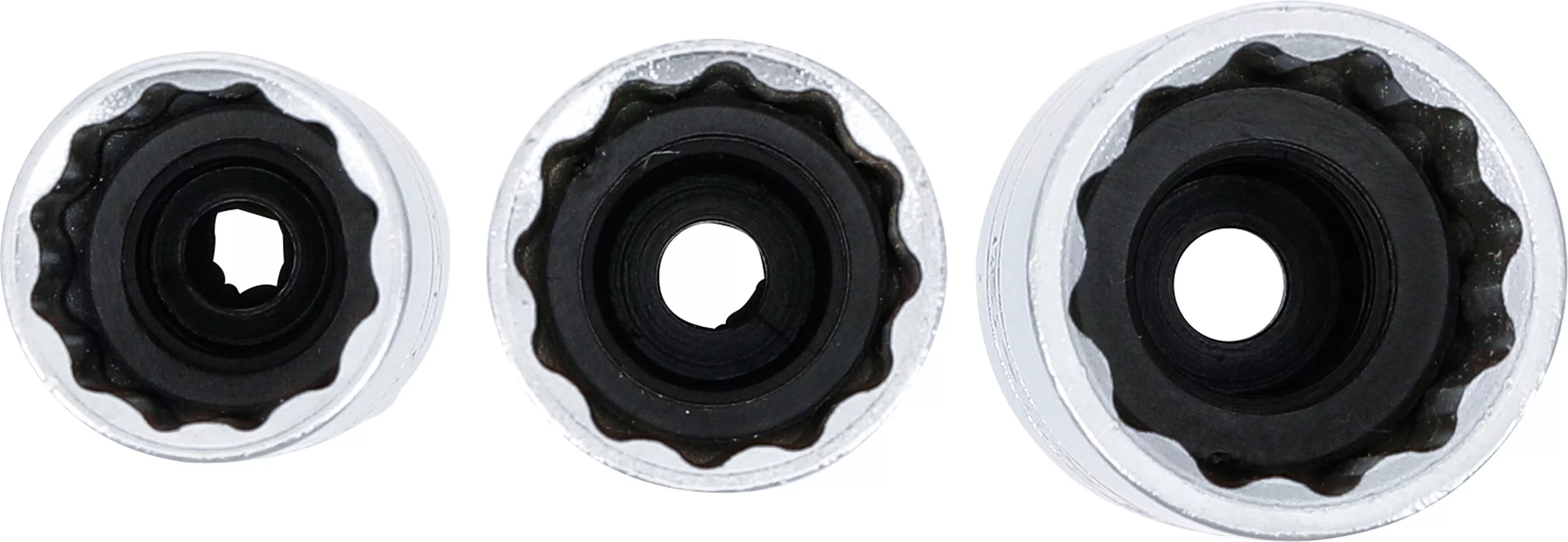 Sada dvanáctihranných bitů,10 mm (3/8"), 14,16,18 mm, 3ks, BGS - B6858