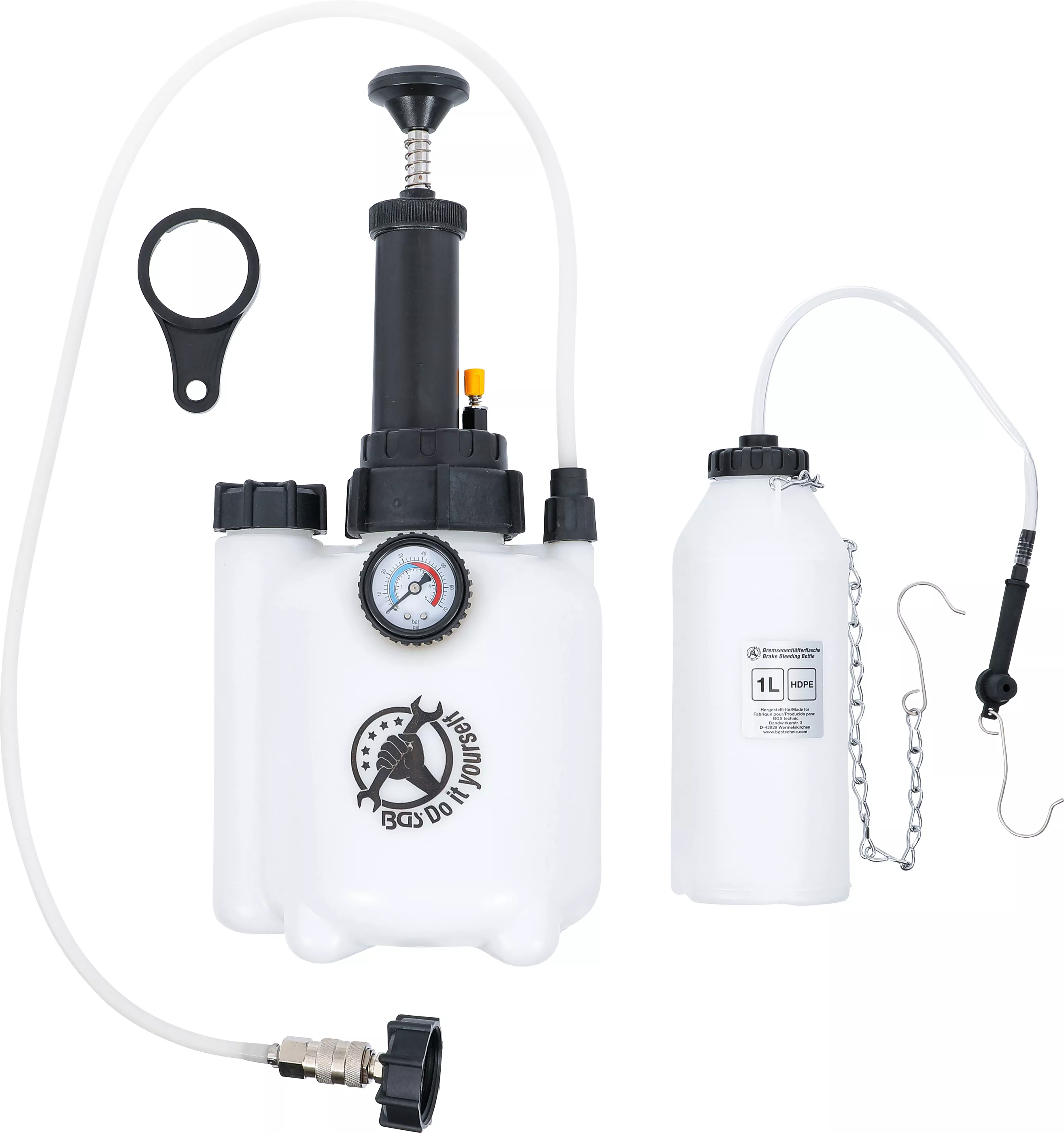 Sada pro odvzdušnění brzdového a spojkového systému, 2,5 l, BGS - B71049