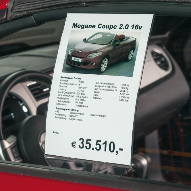 Plexi držák A4 na okénko - 714001040