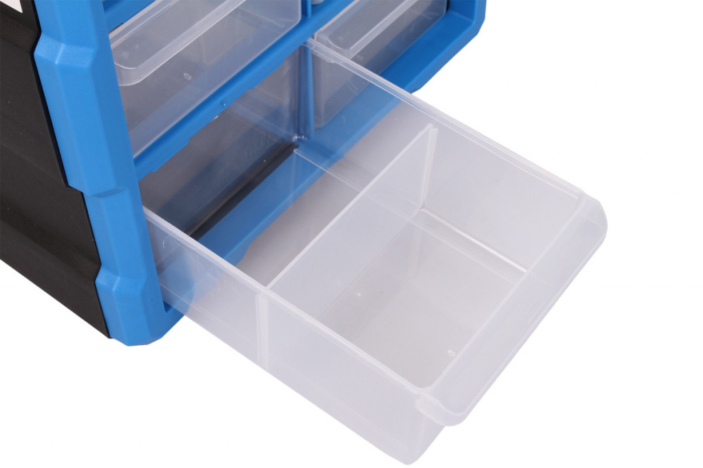 Plastový organizér / box na šroubky, 12 rozdělovníků - MW1507