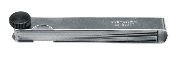 Mierka na škáry 0,05 - 1,00 mm 20 ks - TO-15200