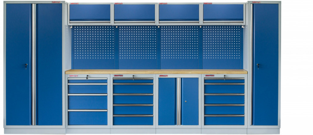 Kvalitní PROFI BLUE dílenský nábytek 4235 x 495 x 2000 mm - MTGS1300AD