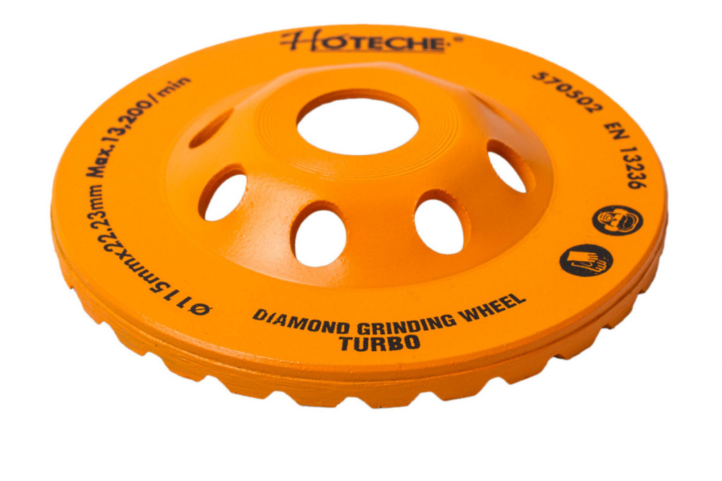 Diamantový brúsny kotúč 115 mm, pohárový - HT570502