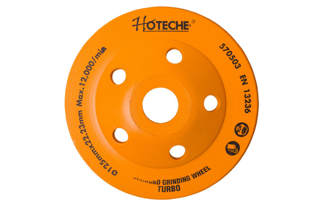 Diamantový brúsny kotúč 125 mm, pohárový - HT570503