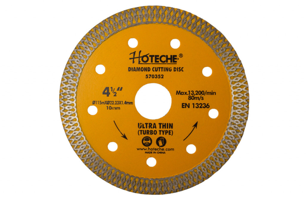 Diamantový řezný kotouč úzký 115 mm, TURBO - HT570352