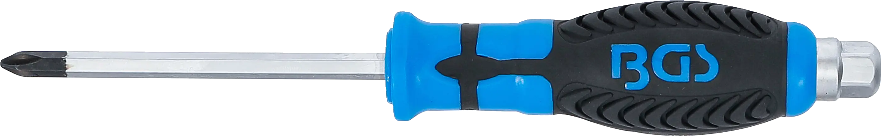 Křížový šroubovák PH2 s vnějším šestihranem, 100 mm, BGS - B7913
