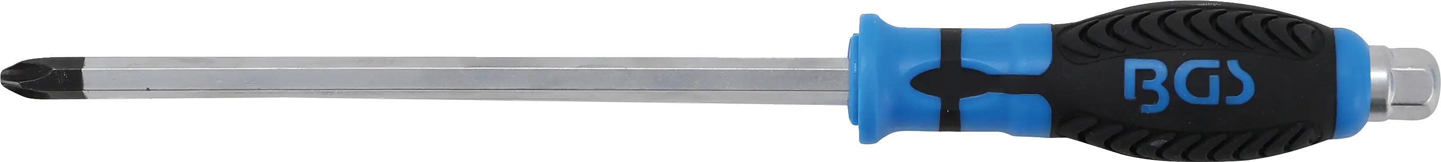 Křížový šroubovák PH4 s vnějším šestihranem, 200 mm, BGS - B7915