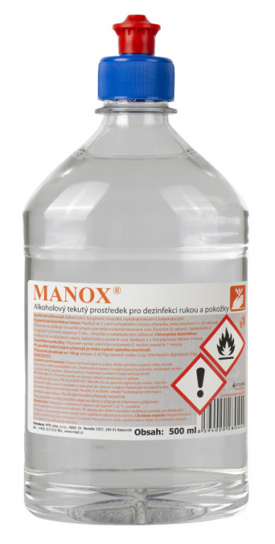 Dezinfekce na ruce Manox, 500ml