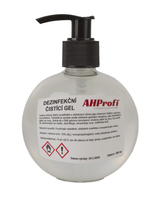 Lihový dezinfekční gel na ruce 300 ml - AHD300