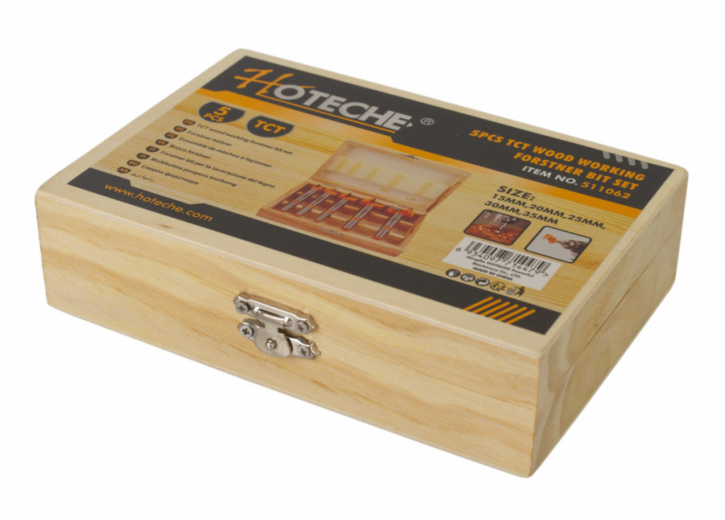 Sada vrtáků do dřeva, sukovníky, 5 ks - HT511062