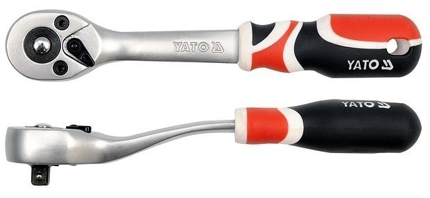 Vyhnutá ráčna 1/4", 155 mm, YATO - YT-0730
