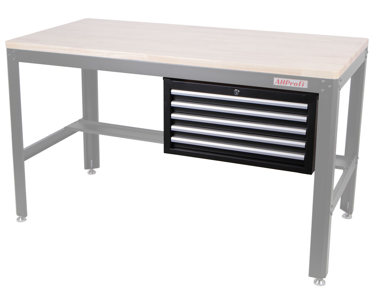Dílenská skříňka na nářadí s 5 zásuvkami, 665 x 400 x 330 mm - AH1575
