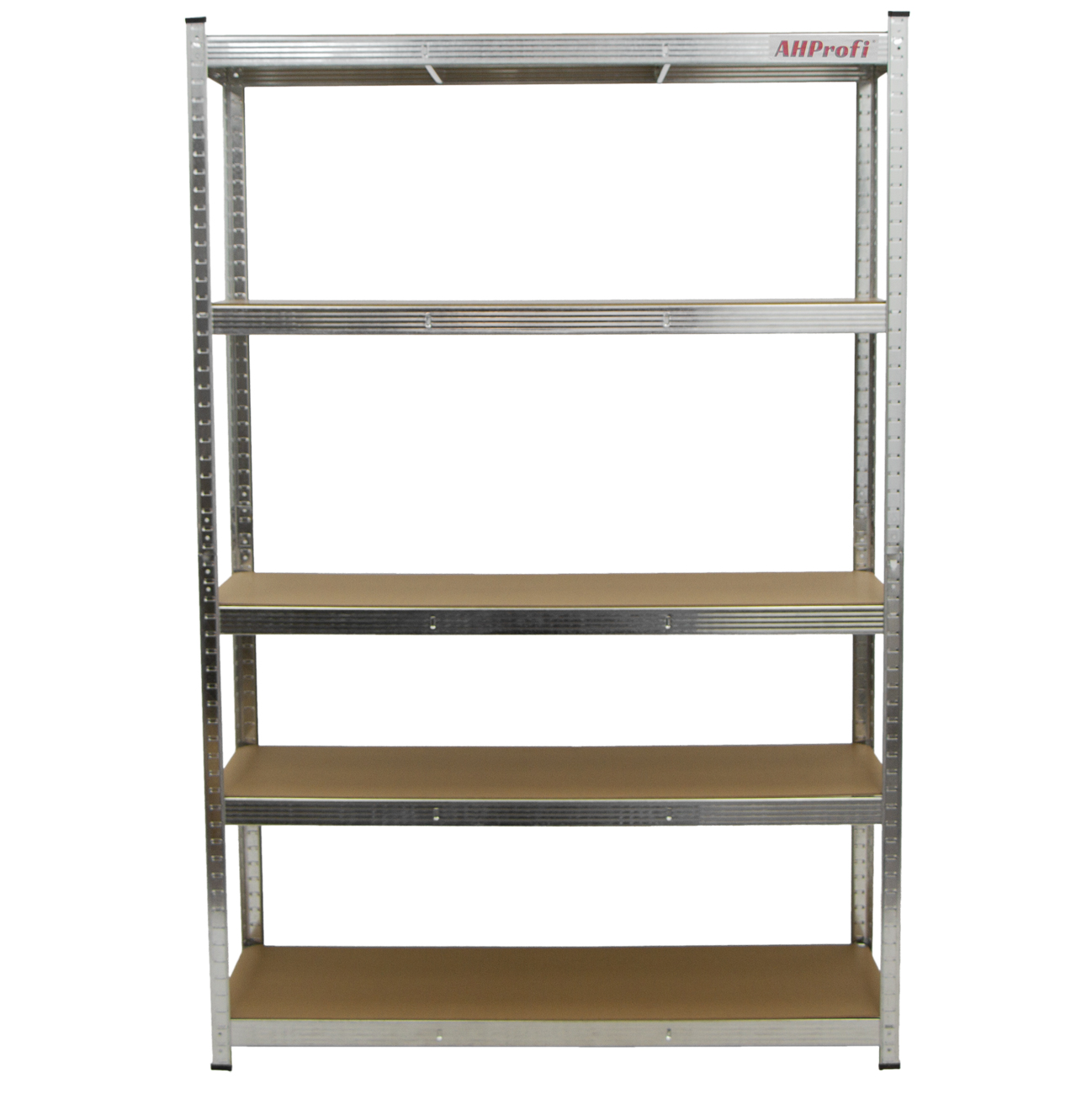 Policový regál STANDARD, 5 polic, 1200 x 400 x 1800 mm - AH3007