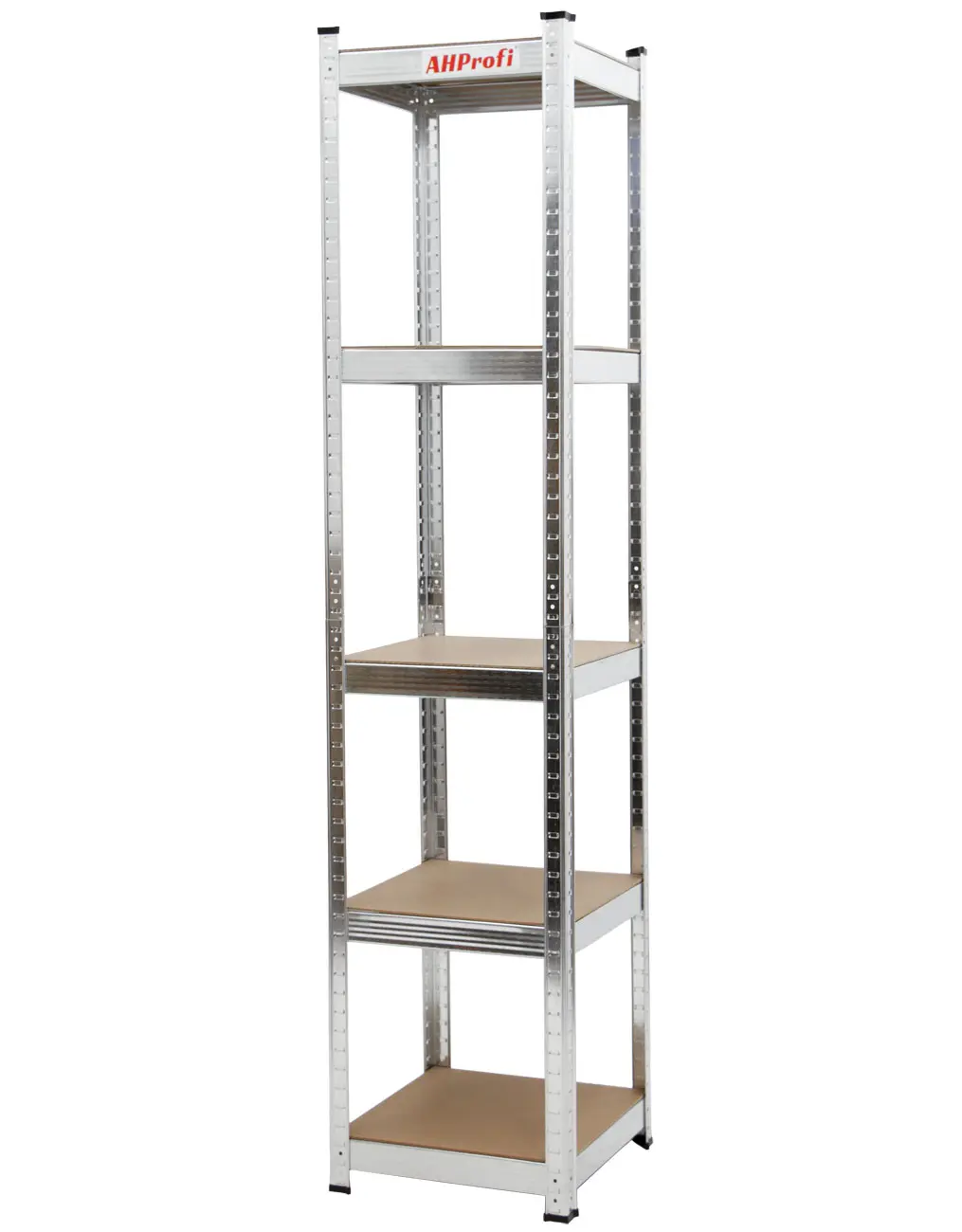 Policový regál STANDARD, 5 polic, 400 x 400 x 1800 cm - AH3009