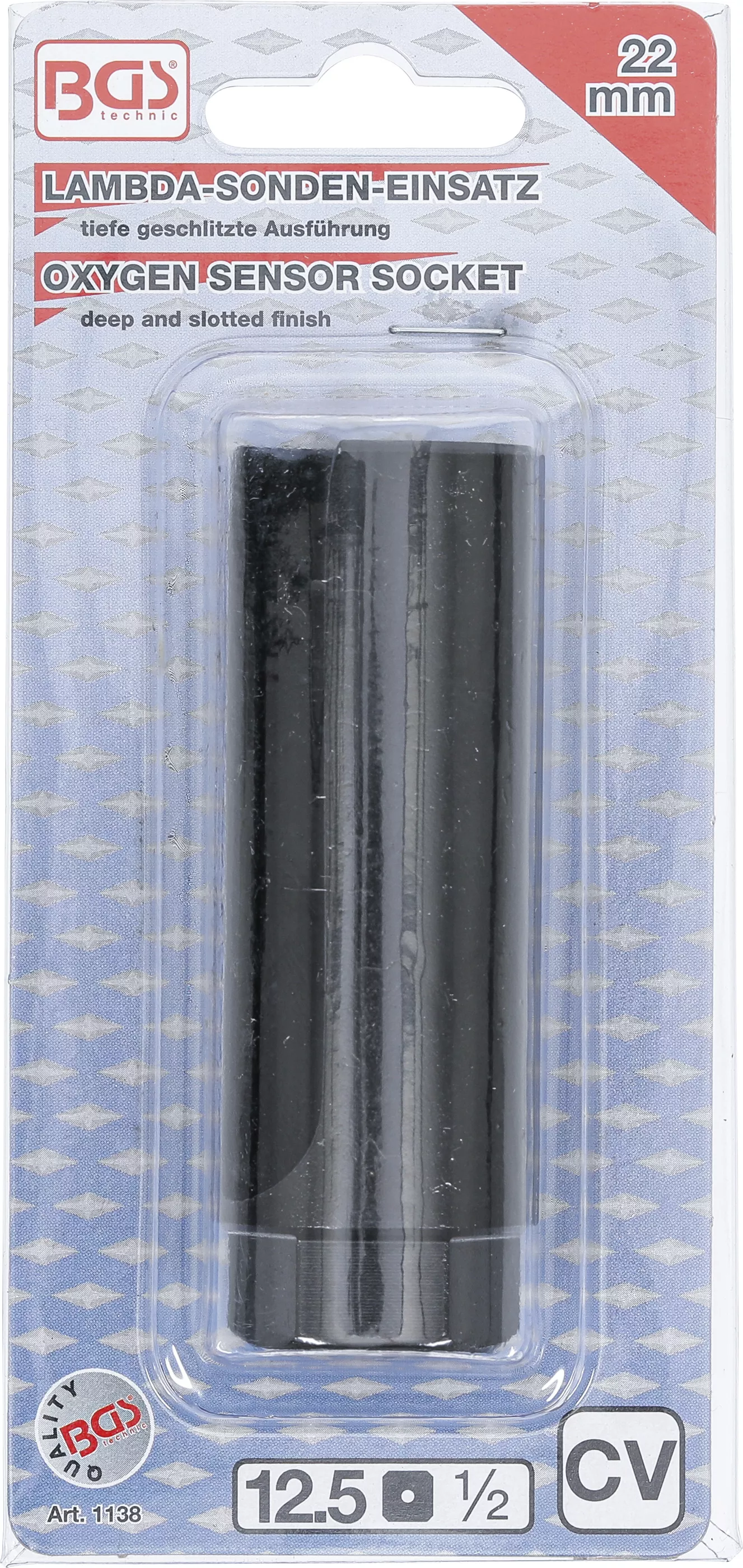 Klíč pro lambda sondu 1/2", 22 mm, BGS - B1138